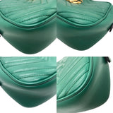 グッチ GUCCI GGマーモント スモールカメラバッグ 447632 グリーン レザー レディース ショルダーバッグ