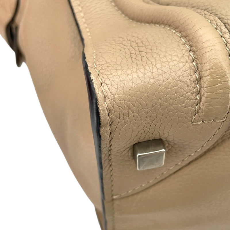 セリーヌ CELINE ラゲージミニショッパー 165213 ベージュ カーフ レディース トートバッグ