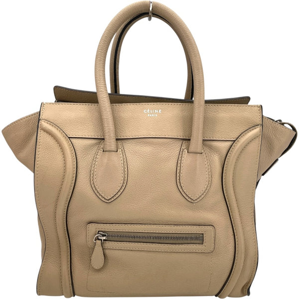 セリーヌ CELINE ラゲージミニショッパー 165213 ベージュ カーフ レディース トートバッグ