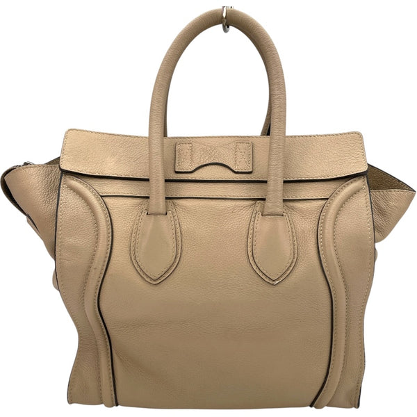 セリーヌ CELINE ラゲージミニショッパー 165213 ベージュ カーフ レディース トートバッグ