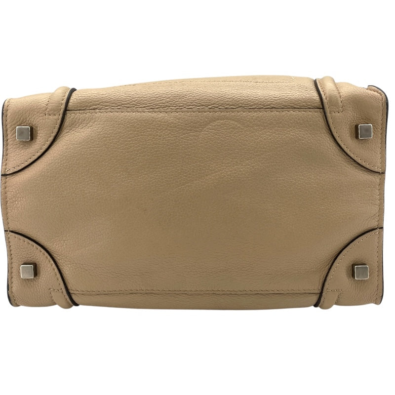 セリーヌ CELINE ラゲージミニショッパー 165213 ベージュ カーフ レディース トートバッグ