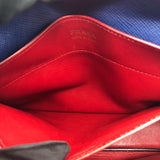 プラダ PRADA ドゥーブルミディアム 1BG775 ブルー サフィアーノ レディース ショルダーバッグ