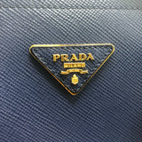 プラダ PRADA ドゥーブルミディアム 1BG775 ブルー サフィアーノ レディース ショルダーバッグ