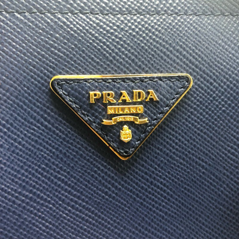プラダ PRADA ドゥーブルミディアム 1BG775 ブルー サフィアーノ レディース ショルダーバッグ