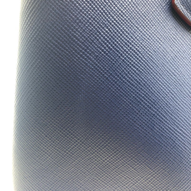 プラダ PRADA ドゥーブルミディアム 1BG775 ブルー サフィアーノ レディース ショルダーバッグ