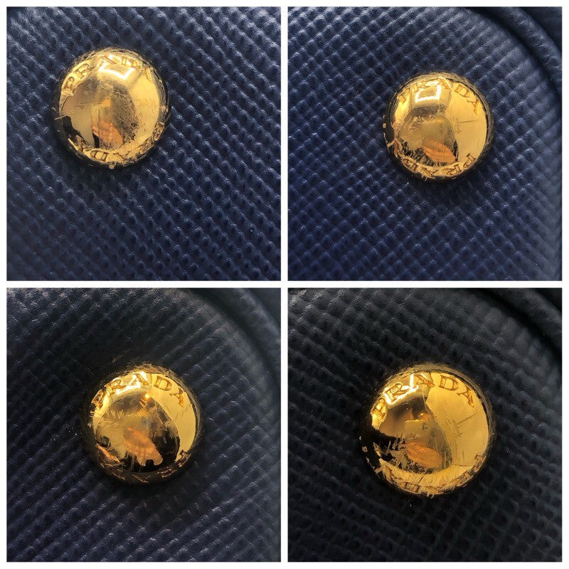 プラダ PRADA ドゥーブルミディアム 1BG775 ブルー サフィアーノ レディース ショルダーバッグ