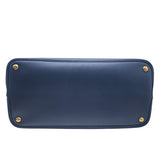 プラダ PRADA ドゥーブルミディアム 1BG775 ブルー サフィアーノ レディース ショルダーバッグ