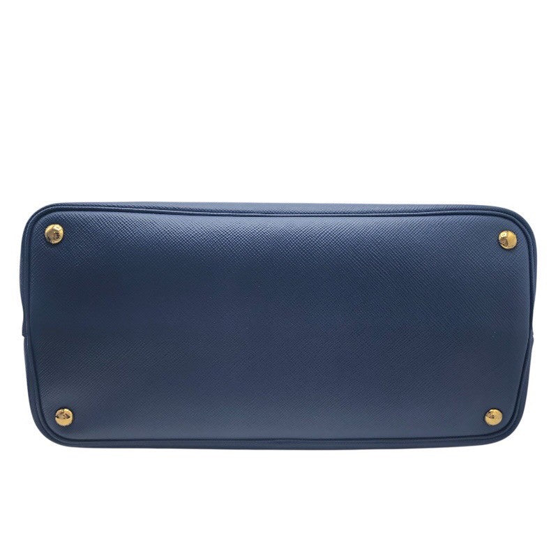 プラダ PRADA ドゥーブルミディアム 1BG775 ブルー サフィアーノ レディース ショルダーバッグ