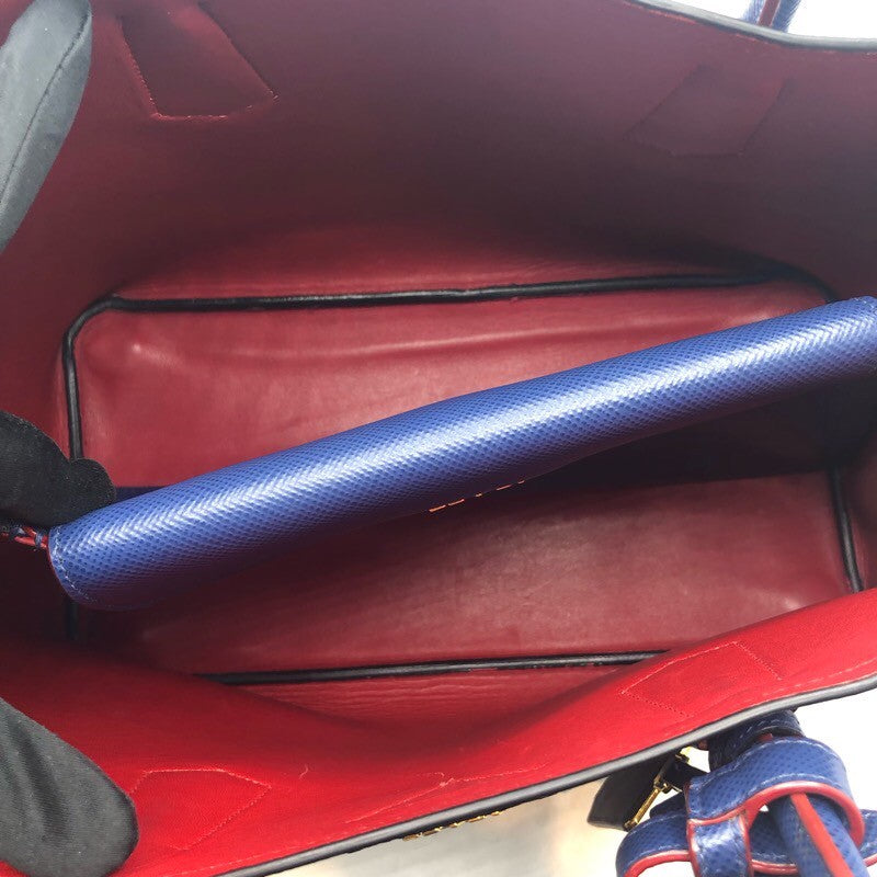 プラダ PRADA ドゥーブルミディアム 1BG775 ブルー サフィアーノ レディース ショルダーバッグ