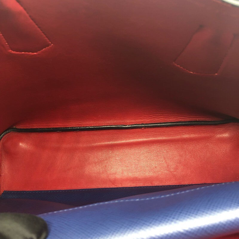 プラダ PRADA ドゥーブルミディアム 1BG775 ブルー サフィアーノ レディース ショルダーバッグ