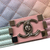 シャネル CHANEL ボーイシャネル20 A67085 25番台 マルチカラー シルバー金具 キャビアスキン レディース ショルダーバッグ