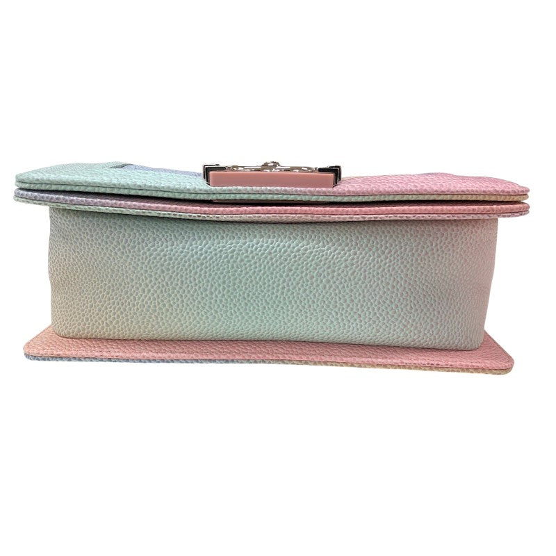 シャネル CHANEL ボーイシャネル20 A67085 25番台 マルチカラー シルバー金具 キャビアスキン レディース ショルダーバッグ