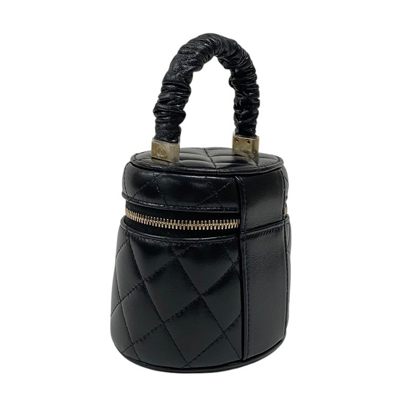シャネル CHANEL ミニ バニティケース AP2729 ブラック ゴールド金具 ラムスキン レディース ハンドバッグ 化粧ポーチ