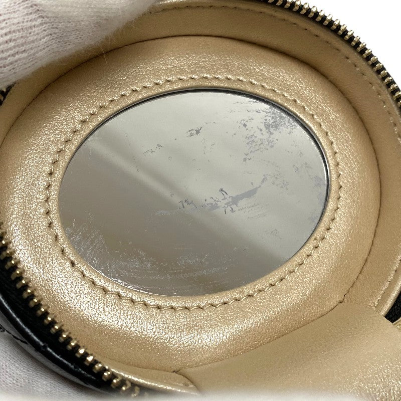 シャネル CHANEL ミニ バニティケース AP2729 ブラック ゴールド金具 ラムスキン レディース ハンドバッグ 化粧ポーチ