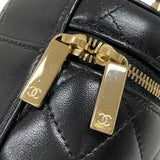 シャネル CHANEL ミニ バニティケース AP2729 ブラック ゴールド金具 ラムスキン レディース ハンドバッグ 化粧ポーチ
