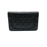 シャネル CHANEL マトラッセチェーンウォレット A33814 ブラック キャビアスキン レディース ショルダーバッグ