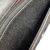 シャネル CHANEL マトラッセチェーンウォレット AP0250 ブラック キャビアスキン レディース ショルダーバッグ