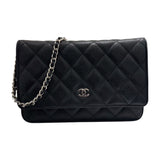 シャネル CHANEL マトラッセチェーンウォレット AP0250 ブラック キャビアスキン レディース ショルダーバッグ