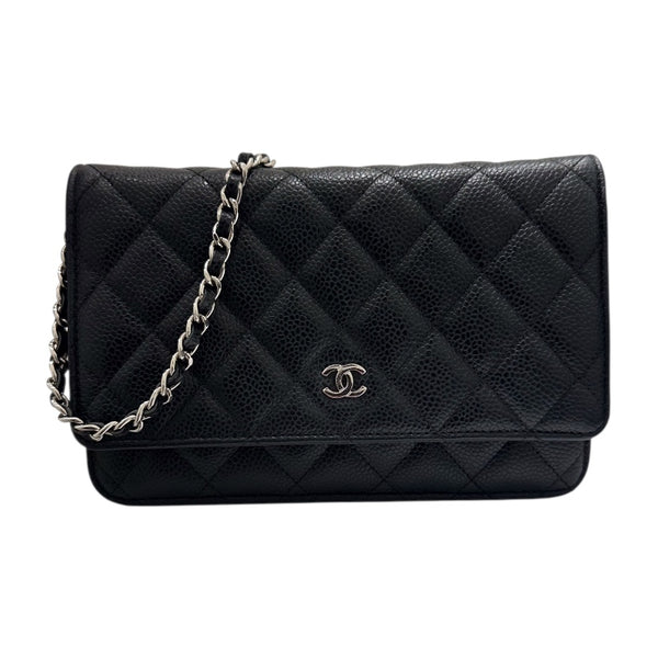 シャネル CHANEL マトラッセチェーンウォレット AP0250 ブラック キャビアスキン レディース ショルダーバッグ