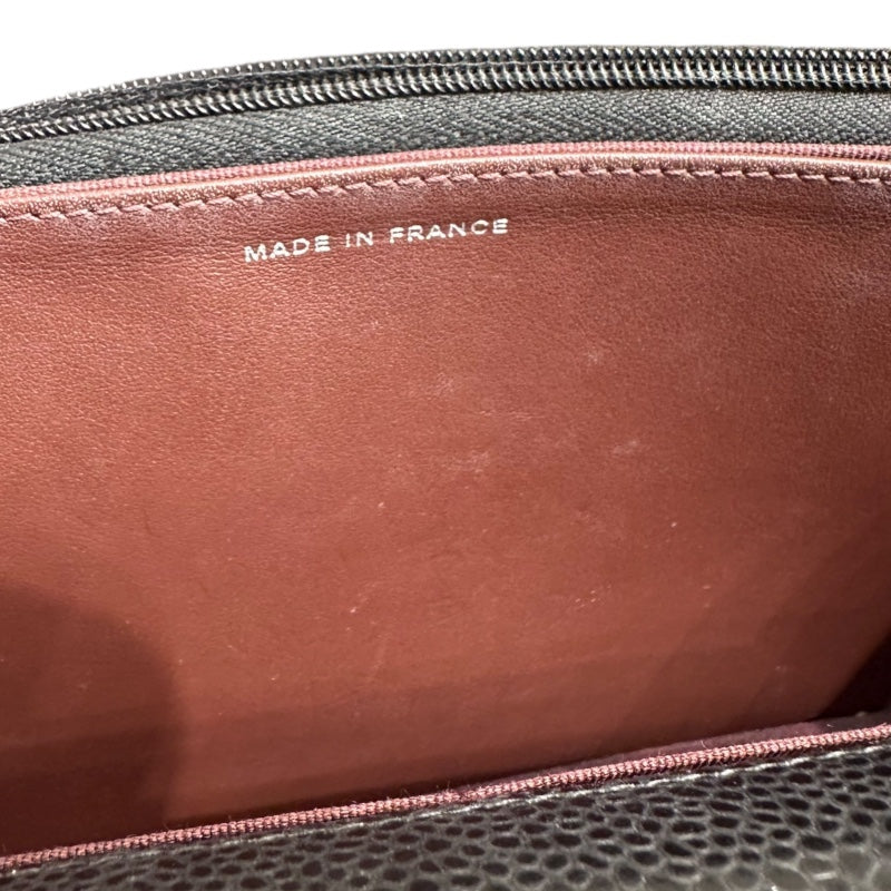 シャネル CHANEL マトラッセチェーンウォレット AP0250 ブラック キャビアスキン レディース ショルダーバッグ