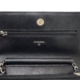 シャネル CHANEL マトラッセチェーンウォレット AP0250 ブラック キャビアスキン レディース ショルダーバッグ