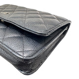 シャネル CHANEL マトラッセチェーンウォレット AP0250 ブラック キャビアスキン レディース ショルダーバッグ