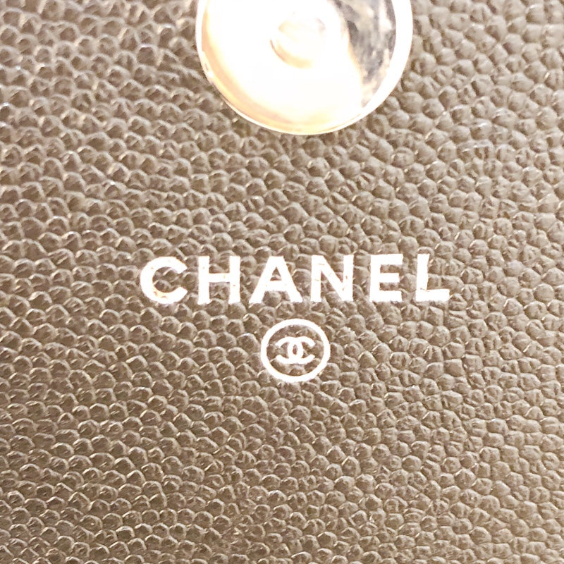 シャネル CHANEL マトラッセ　チェーンウォレット A84310 ブラック キャビアスキン SV金具 レディース ショルダーバッグ