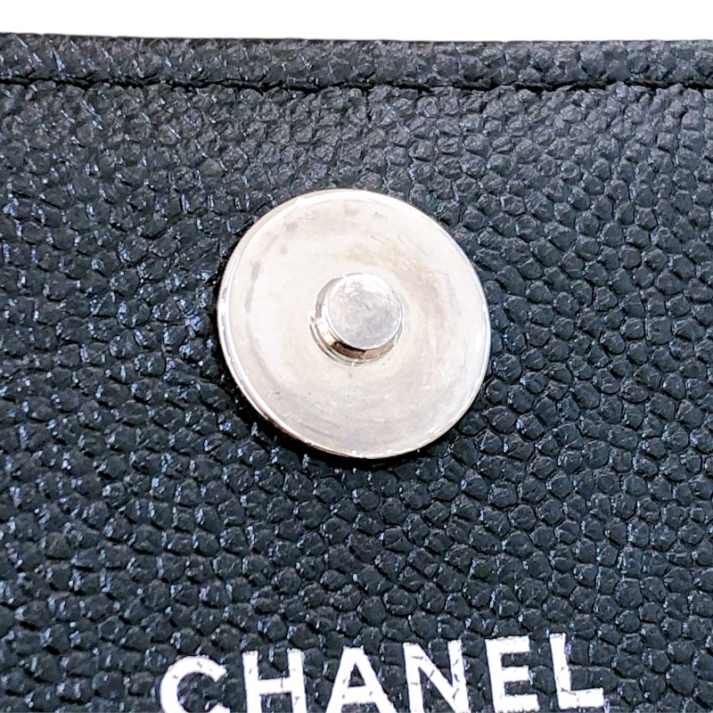 シャネル CHANEL マトラッセ　チェーンウォレット A84310 ブラック キャビアスキン SV金具 レディース ショルダーバッグ