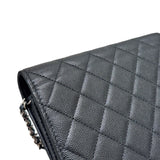 シャネル CHANEL マトラッセ　チェーンウォレット A84310 ブラック キャビアスキン SV金具 レディース ショルダーバッグ
