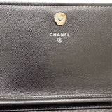 シャネル CHANEL マトラッセ　チェーンウォレット A84310 ブラック キャビアスキン SV金具 レディース ショルダーバッグ