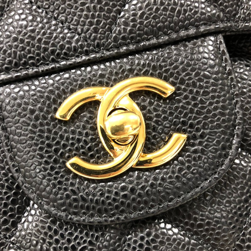 シャネル CHANEL マトラッセ30 A58600 ブラック ゴールド金具 キャビアスキン レディース ショルダーバッグ