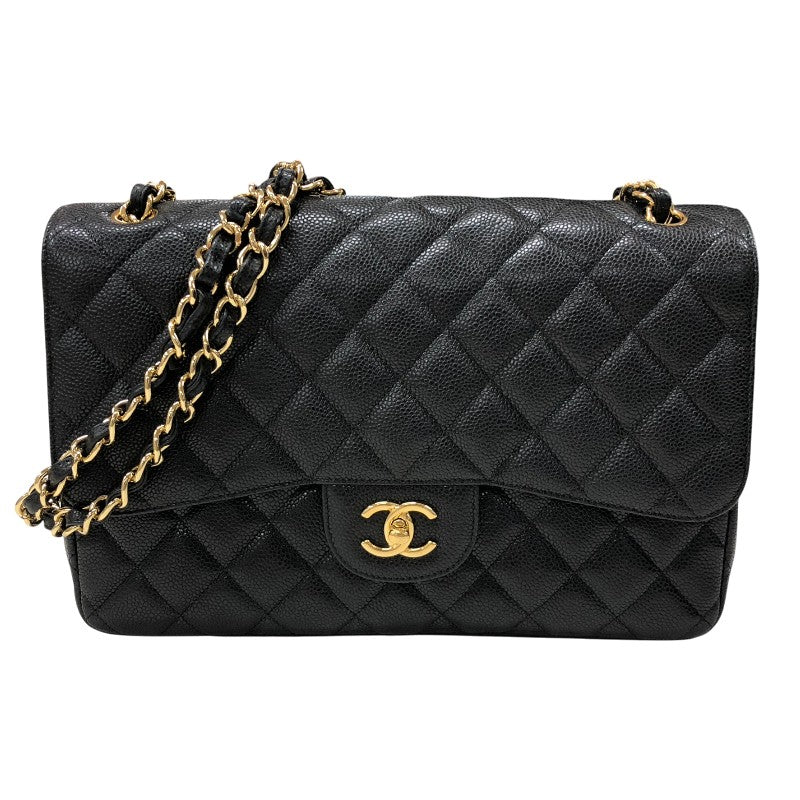 シャネル CHANEL マトラッセ30 A58600 ブラック ゴールド金具 キャビアスキン レディース ショルダーバッグ