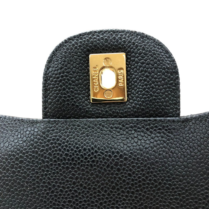 シャネル CHANEL マトラッセ30 A58600 ブラック ゴールド金具 キャビアスキン レディース ショルダーバッグ