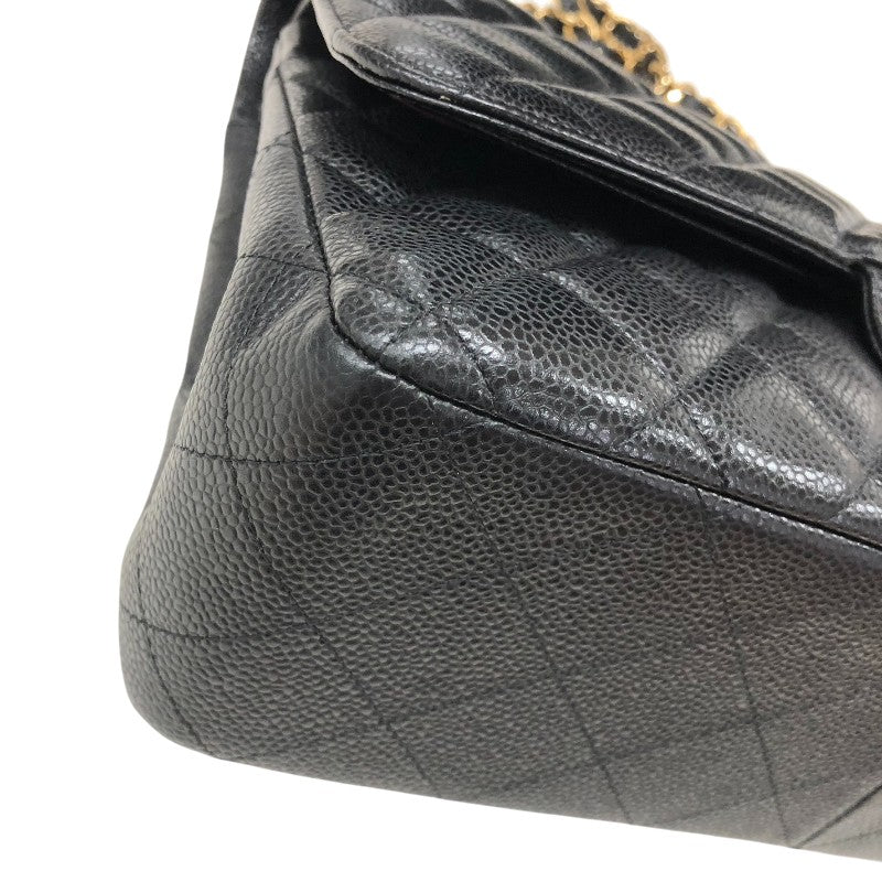 シャネル CHANEL マトラッセ30 A58600 ブラック ゴールド金具 キャビアスキン レディース ショルダーバッグ