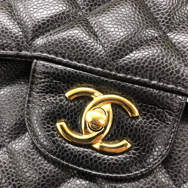 シャネル CHANEL マトラッセ30 A58600 ブラック ゴールド金具 キャビアスキン レディース ショルダーバッグ