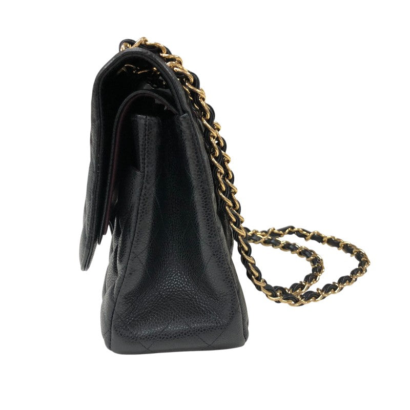 シャネル CHANEL マトラッセ30 A58600 ブラック ゴールド金具 キャビアスキン レディース ショルダーバッグ