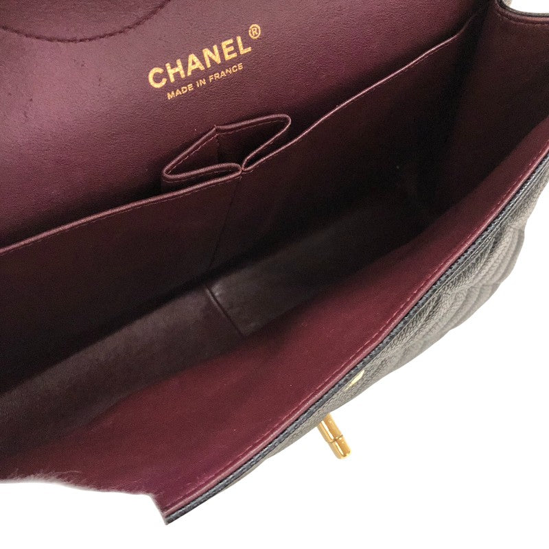 シャネル CHANEL マトラッセ30 A58600 ブラック ゴールド金具 キャビアスキン レディース ショルダーバッグ