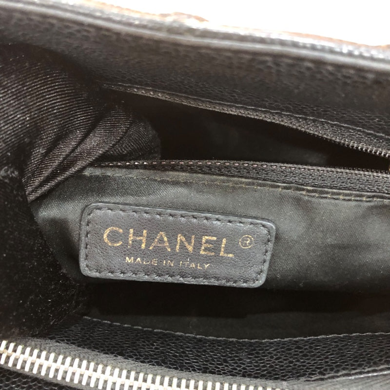 シャネル CHANEL GSTトートバッグ A50995 ブラック　GD金具 キャビアスキン ユニセックス トートバッグ