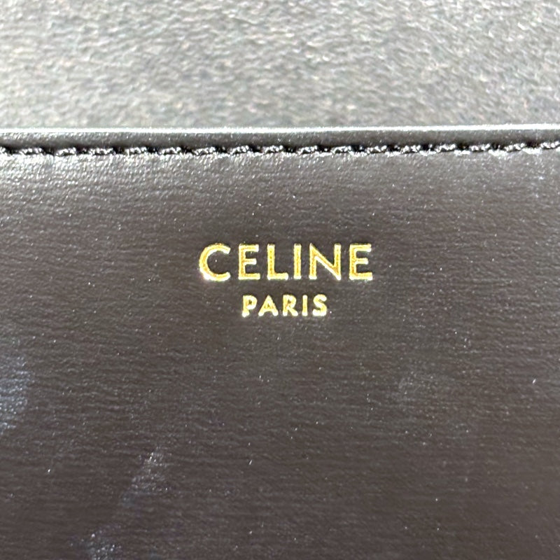 セリーヌ CELINE ショルダーバッグ クロード ブラック/GD金具 カーフ レディース ハンドバッグ