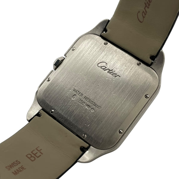 カルティエ Cartier サントスデュモン LM W2007051 アイボリー K18WG 手巻き メンズ 腕時計