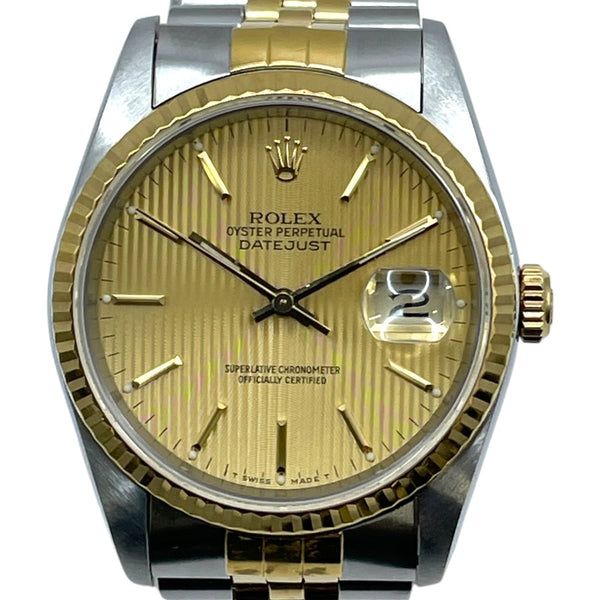 ロレックス ROLEX デイトジャスト タペストリー 16233 ゴールド K18/SS 自動巻き メンズ 腕時計