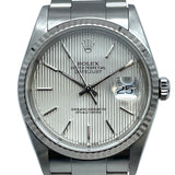 ロレックス ROLEX デイトジャスト タペストリー 16234 シルバー WG/SS 自動巻き メンズ 腕時計