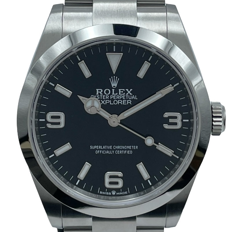 ロレックス ROLEX エクスプローラー40 224270 ブラック SS メンズ 腕時計