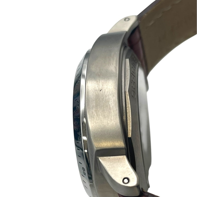 パネライ PANERAI ルミノール クロノ PAM00074 ブラック SS メンズ 腕時計