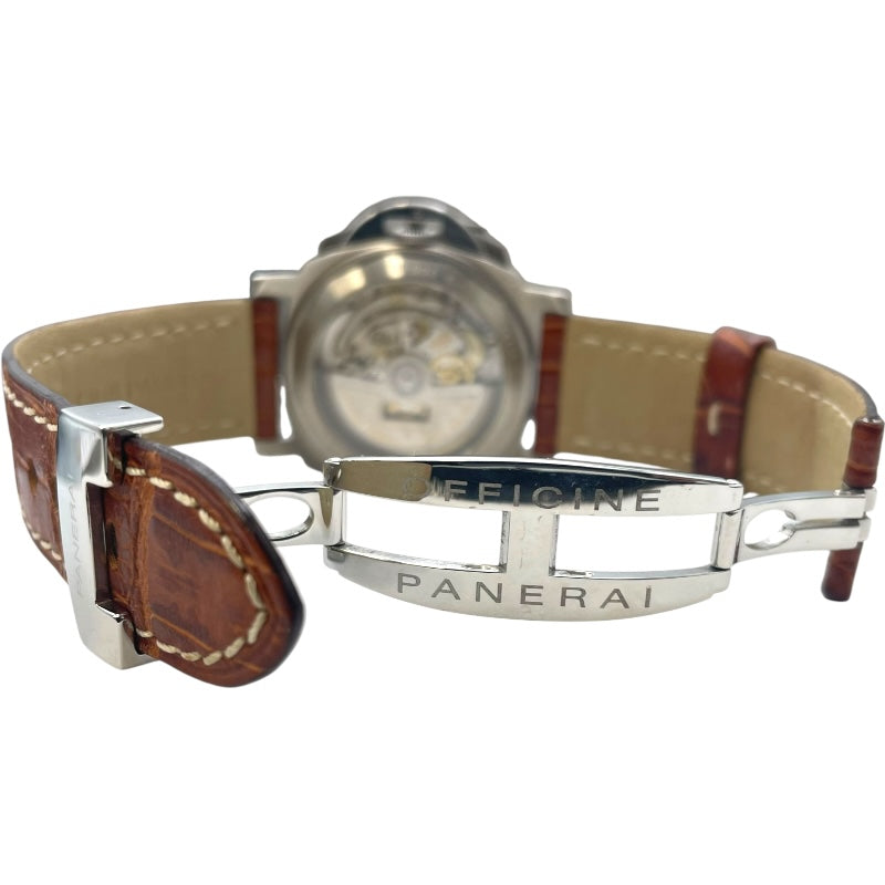 パネライ PANERAI ルミノール クロノ PAM00074 ブラック SS メンズ 腕時計