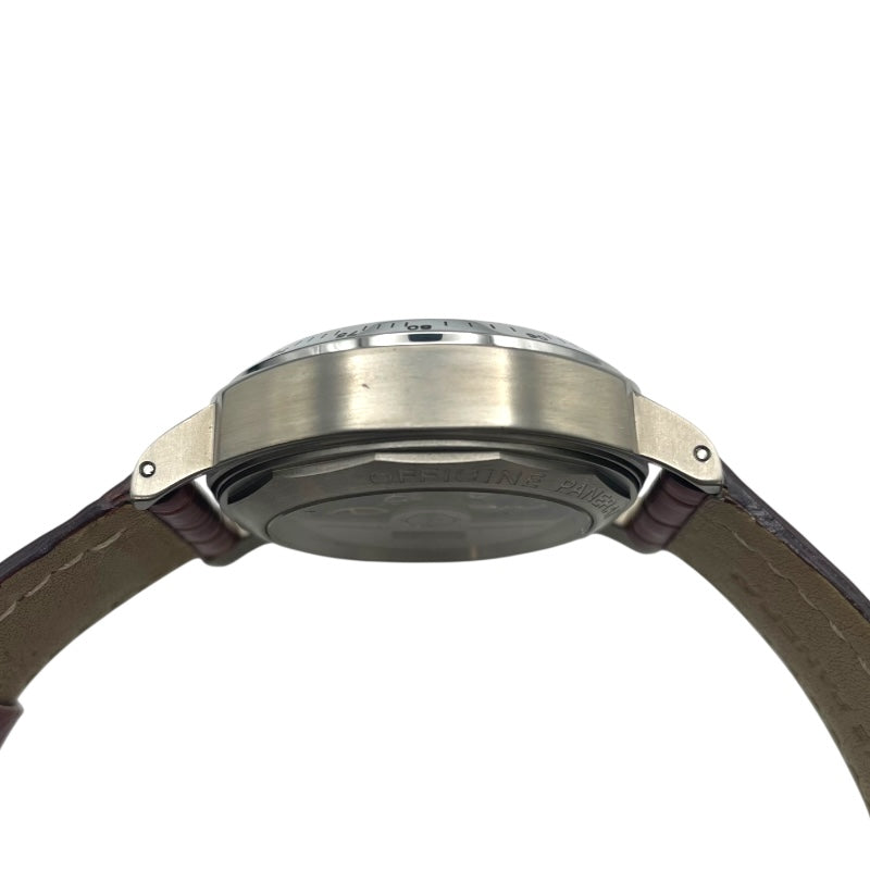 パネライ PANERAI ルミノール クロノ PAM00074 ブラック SS メンズ 腕時計