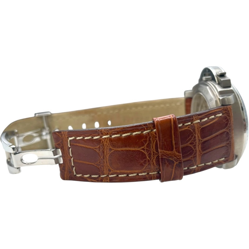 パネライ PANERAI ルミノール クロノ PAM00074 ブラック SS メンズ 腕時計