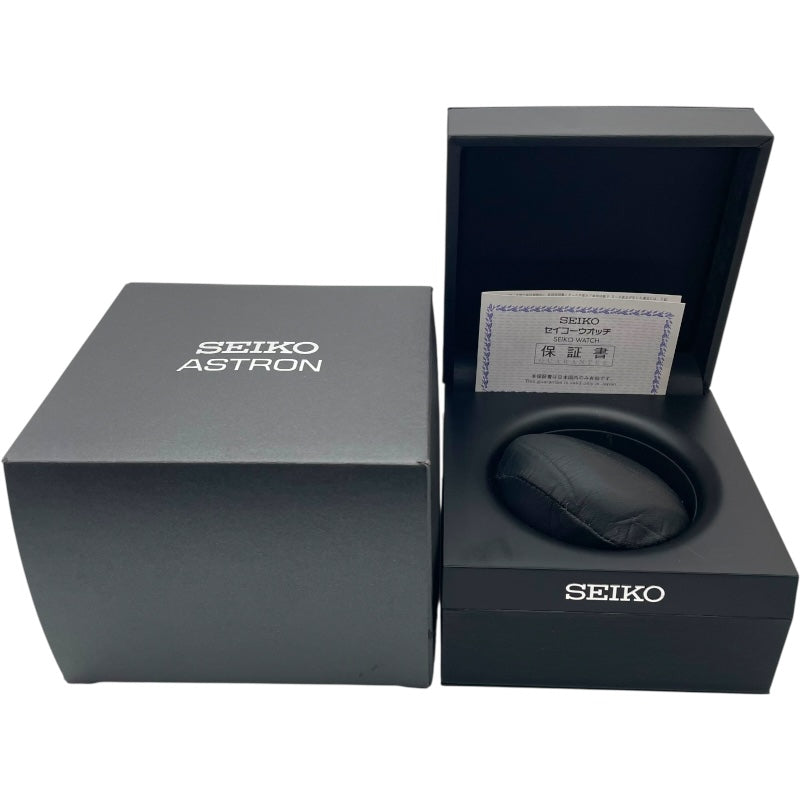 セイコー SEIKO アストロン SBXA021 ブラック SS メンズ 腕時計