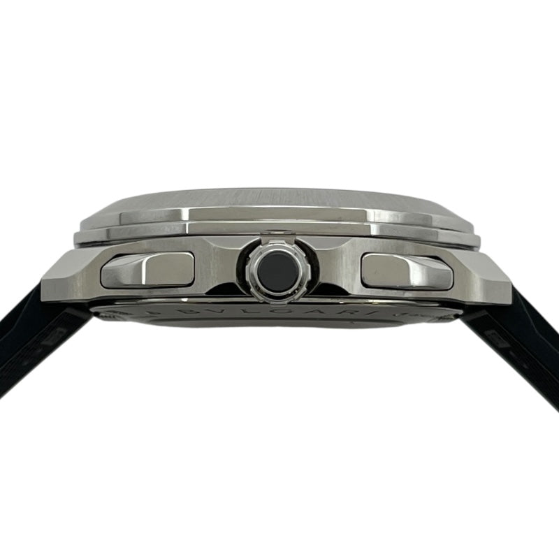 ブルガリ BVLGARI オクト ローマ クロノグラフ 103471 ブラック SS 自動巻き メンズ 腕時計