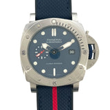 パネライ PANERAI サブマーシブル クアランタ クアトロルナ・ロッサ PAM01391 ネイビー SS メンズ 腕時計